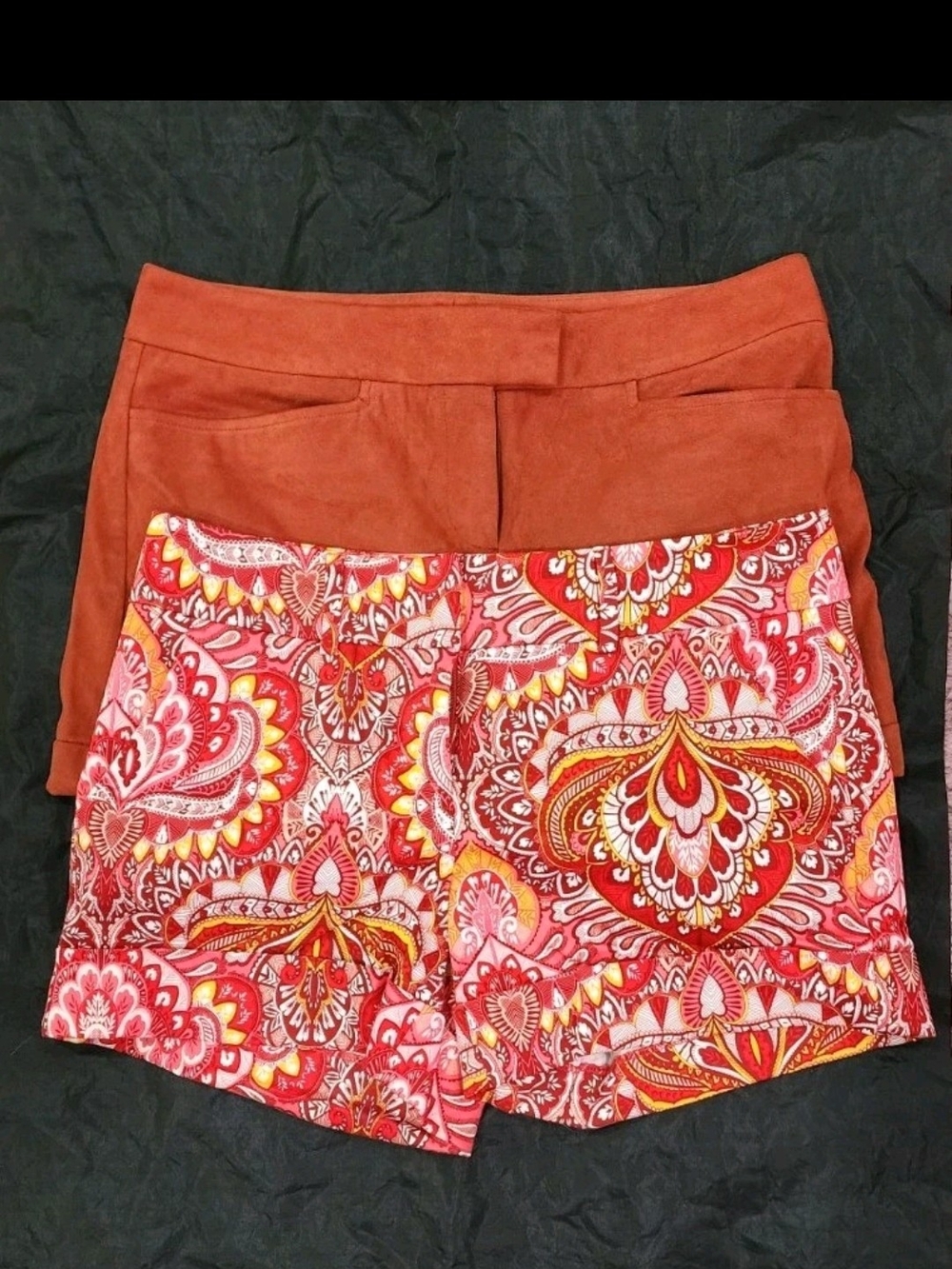 New York & Company Women's Size 4 Cuffed Chino Shorts, Set of 2